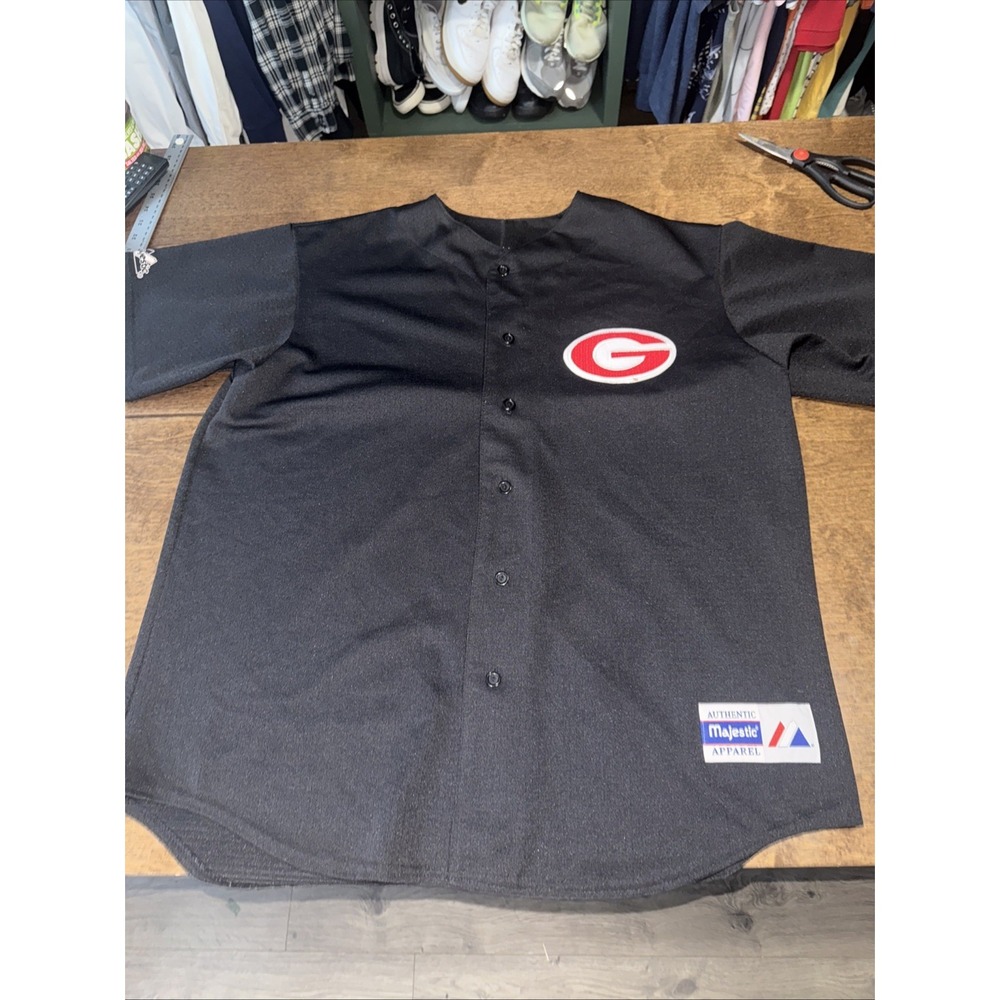 Size XL | Majestic | Mens Georgia Bulldogs Baseball Jersey | Vintage 90s USA